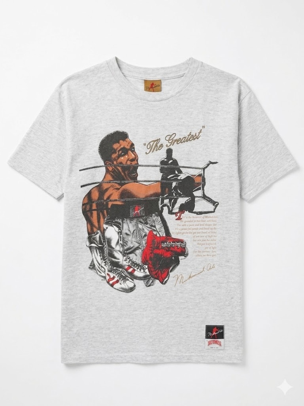 Muhammad Ali The Greatest Vintage Single Stitch T-Shirt Top Medium Nutmeg Mills